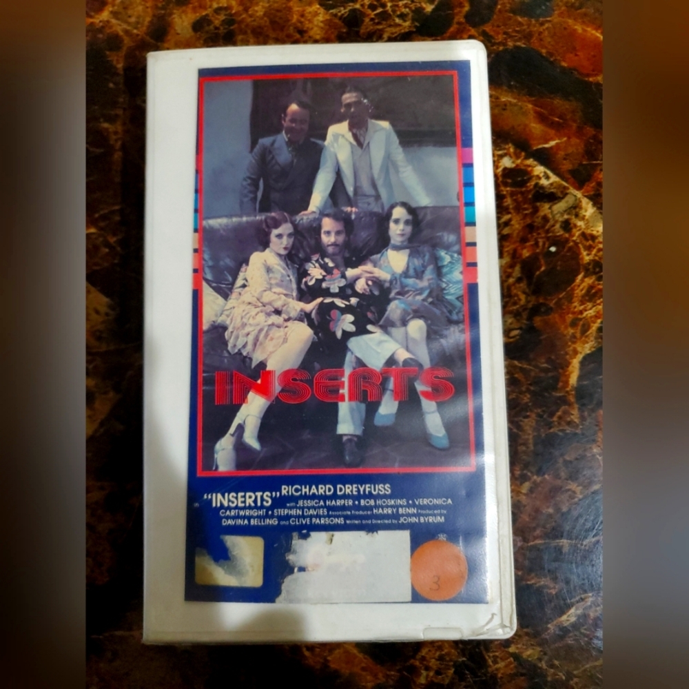 Inserts 1976 Movie RARE VHS Tape OOP Rental Richard Dreyfuss Jessica Harper